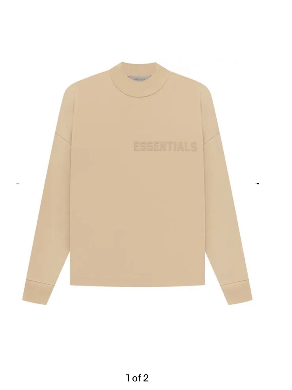 Fear of God Essentials Long-Sleeve Tee 'Sand' XS